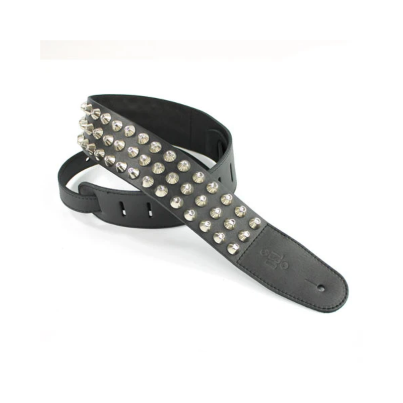 2.5 Inch Extra Large Stud Strap Black