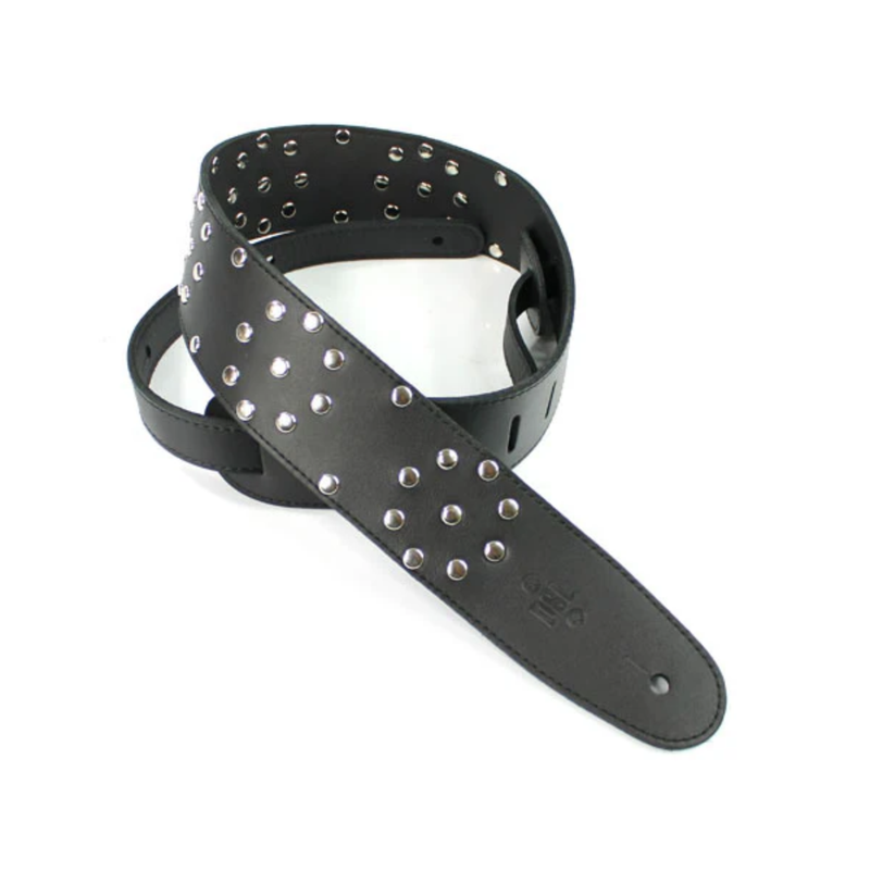 2.5 Inch Polka Dot Strap Black