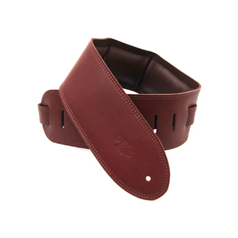 3.5 Inch Padded Garment Strap Maroon/Brown