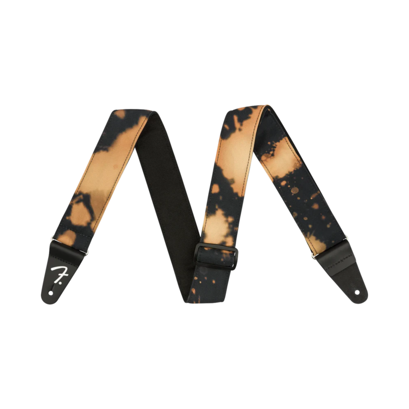 Fender 2" Tie Dye Acid Wash Guitar Strap - Black