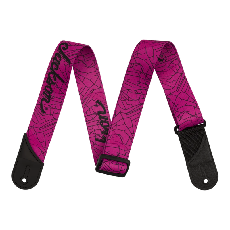 Jackson 2" Cracked Mirror Pink Guitar Strap