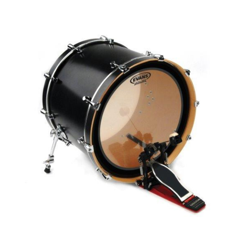 Evans 22 Inch Bass Batter Side Heavyweight Clear