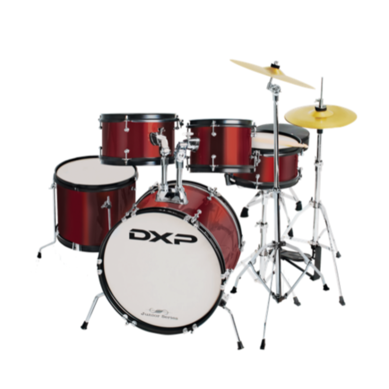 DXP TX06PWR Drum Kit, Wine Red w/Cymbals & Throne
