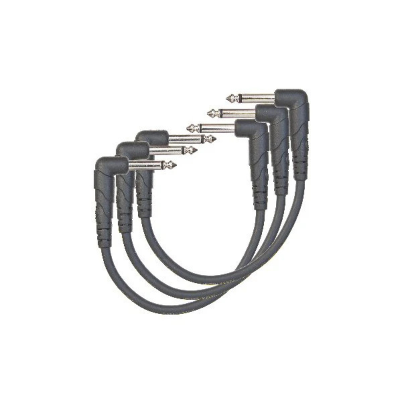 D'Addario Classic Series Patch Cable 3-Pack 6in / 15cm