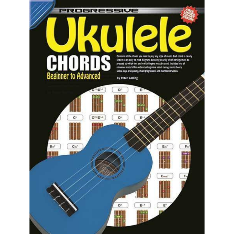 Progressive Ukulele Chords Includes Poster