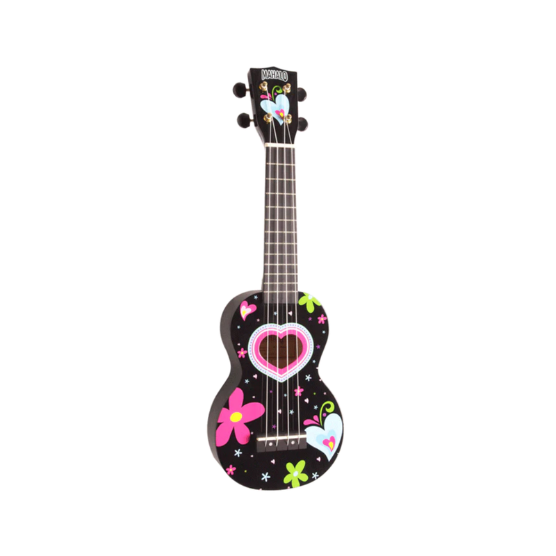 Mahalo Art-Heart Bk Uke