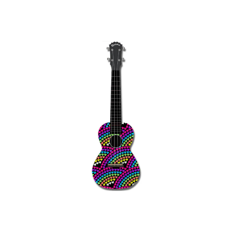 Kealoha Concert Ukulele Heart Pattern