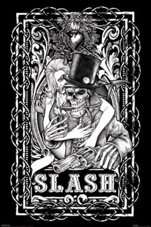 Slash Skeleton Guns n Roses - Poster