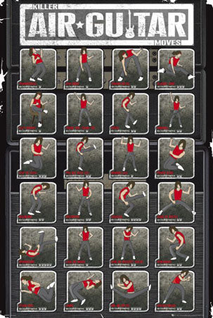 Killer Air Guitar Moves - Poster