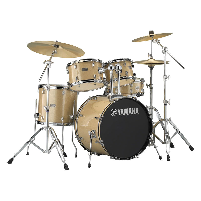 Yamaha RYD20 Rydeen Fusion Drum Kit – Champagne Glitter w/ Free Stool, Cymbals, Hardware