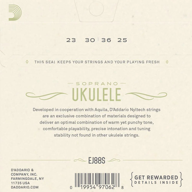 D'Addario Nyltech Soprano Ukulele Strings - 24/26