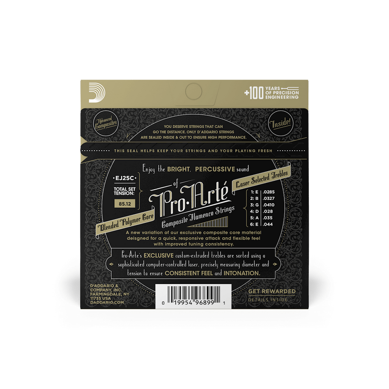 D'addario Composite Core Classical Guitar Strings - Flamenco Custom Tension