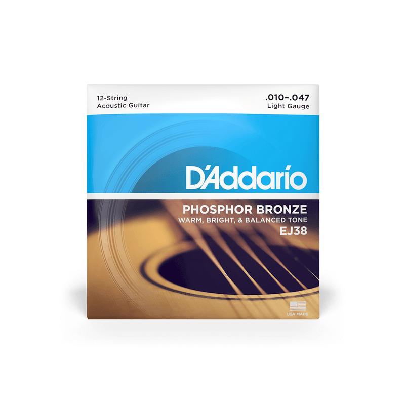 D'addario 12-String Acoustic Guitar String Set - 10-47 Light