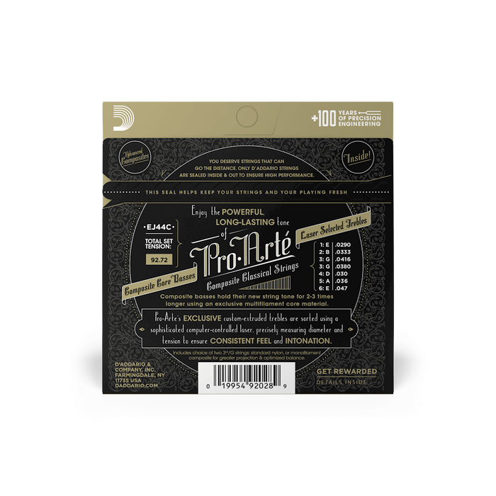 D'addario Composite Core Classical Guitar Strings - Extra Hard Tension