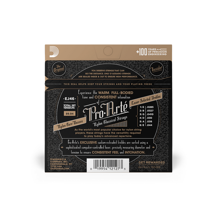 D'addario Classical Guitar Strings - Hard Tension