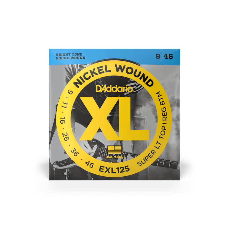 D'addario XL Nickel Wound Electric Guitar Strings - 9-46 Super Light Top/Regular Bottom