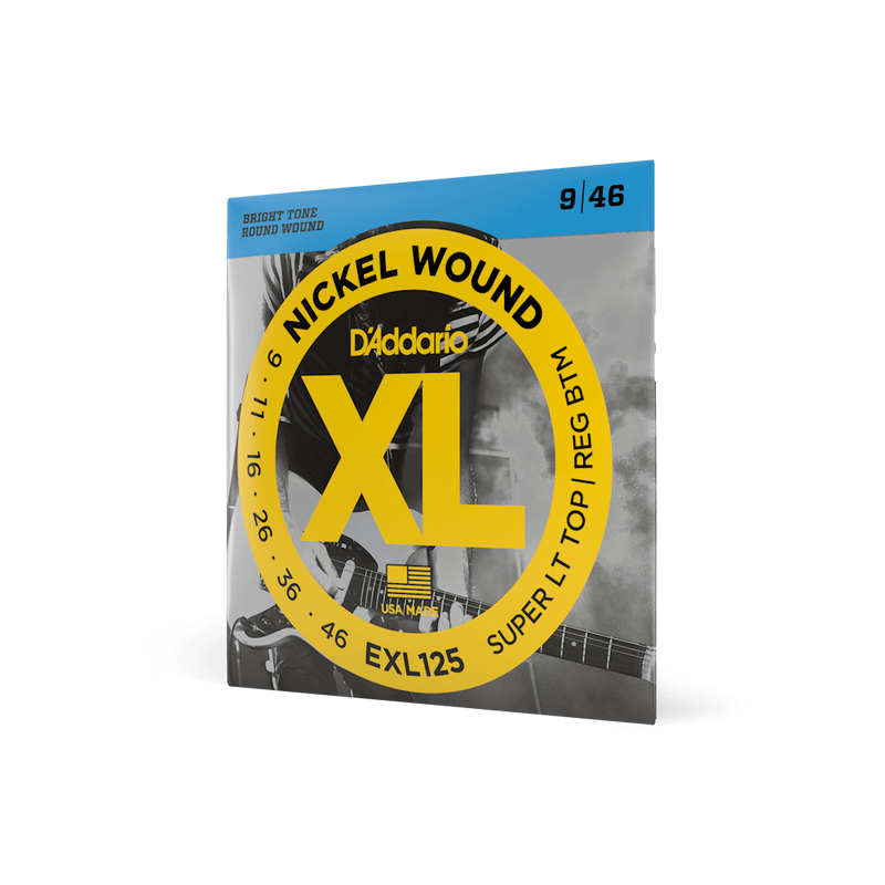 D'addario XL Nickel Wound Electric Guitar Strings - 9-46 Super Light Top/Regular Bottom