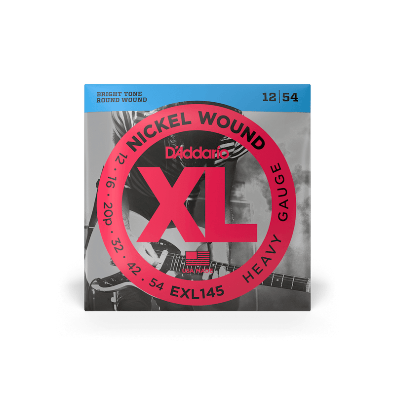 D'addario XL Nickel Wound Electric Guitar Strings - 12-54 Heavy