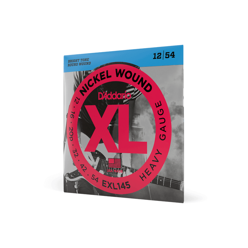 D'addario XL Nickel Wound Electric Guitar Strings - 12-54 Heavy