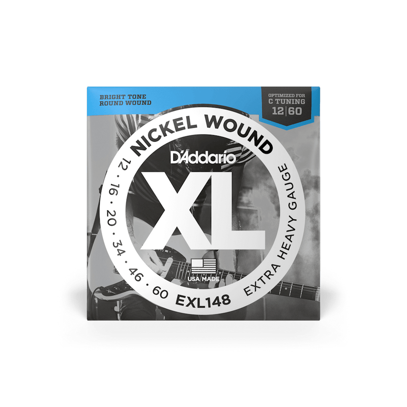 D'addario XL Nickel Wound Electric Guitar Strings - 12-60 Extra Heavy