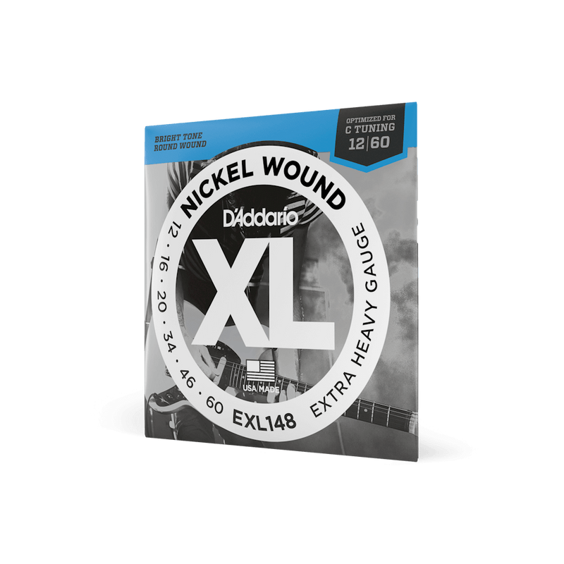 D'addario XL Nickel Wound Electric Guitar Strings - 12-60 Extra Heavy