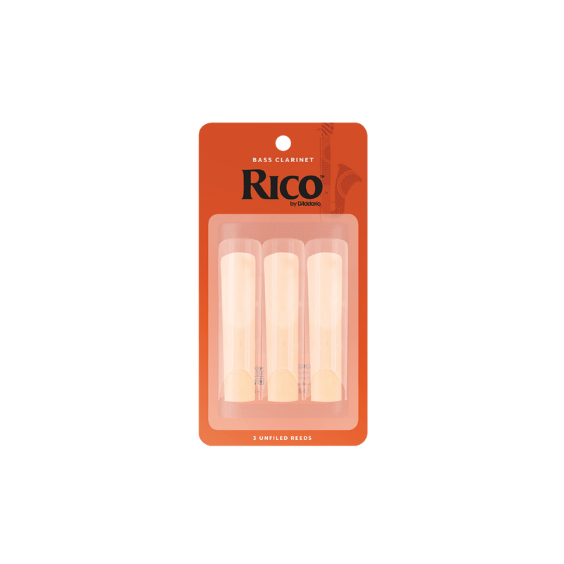 Rico Bass Clarinet Reeds - Size 1.5 (3 Pack)