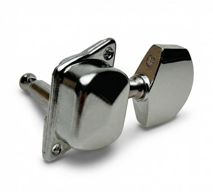 Custom Eagle Acoustic Guitar Machine Heads (3-a-side, Singles set, Chrome)