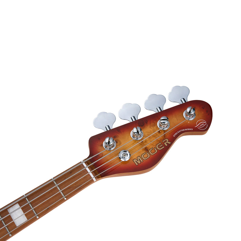 Mooer MBJ420 Bass Guitar – Red Burst w/ Gig Bag