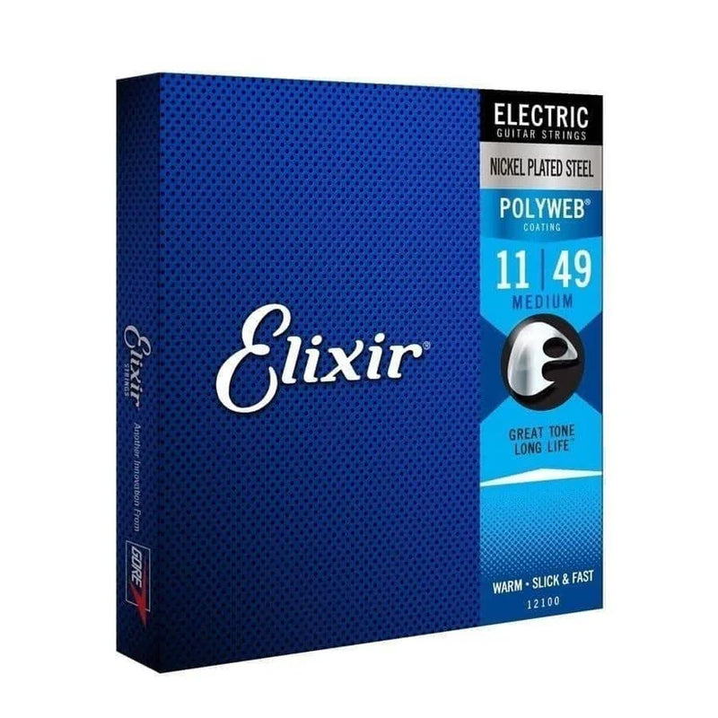 Elixir Polyweb Electric Guitar Strings - Medium 11-49