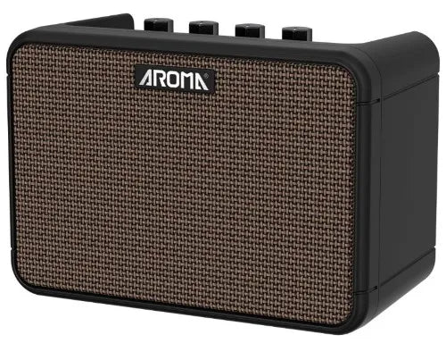 Aroma AG-10N 8W Rechargeable Electric Guitar Amplifier with Drum Machine & Bluetooth