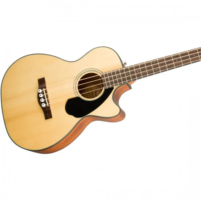 Fender CB-60SCE Acoustic Bass Guitar Natural w/ Cutaway & Pickup