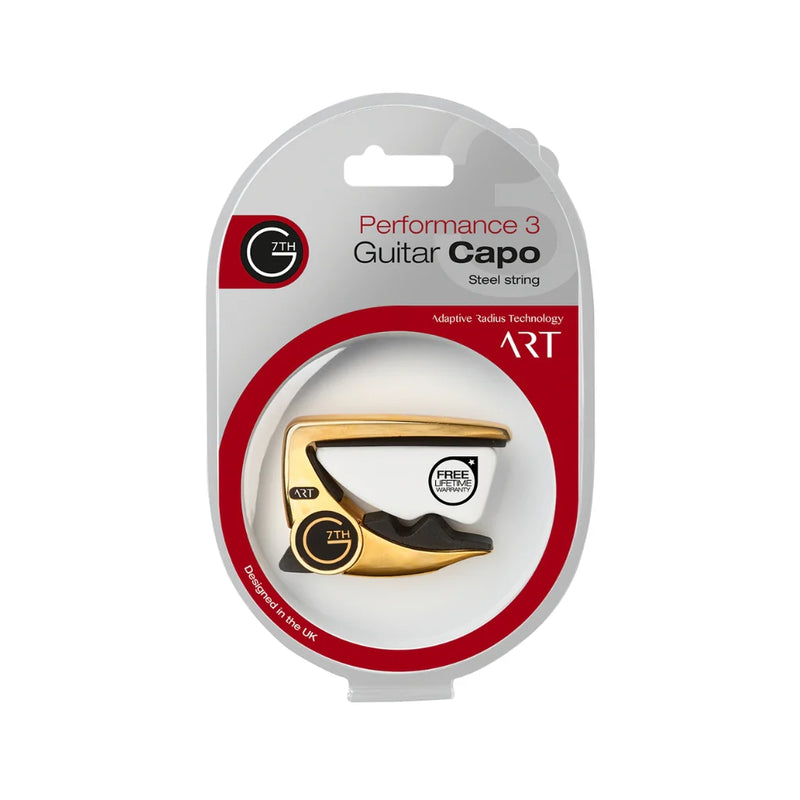 G7 Performance 3 Acoustic & Electric Guitar Capo - 18kt Gold-Plated