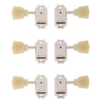 Gotoh Acoustic Guitar Machine Heads (3-a-side, Nickel, Pearloid)