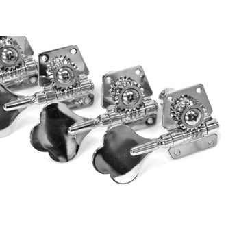 Grover Bass Guitar Machine Heads (2-A-Side, Chrome)