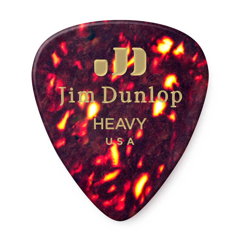 Dunlop Heavy Celluloid Shell Picks - 12 Pack