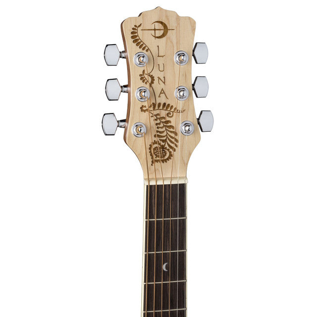 Luna Henna Paradise Acoustic / Electric Guitar