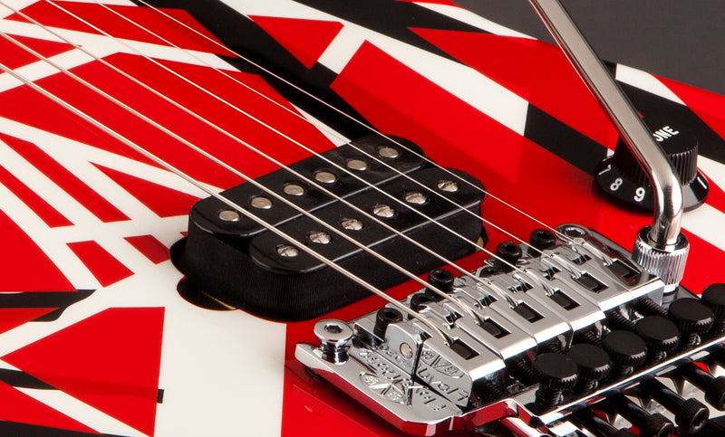 EVH Striped Series Red with Black Stripes