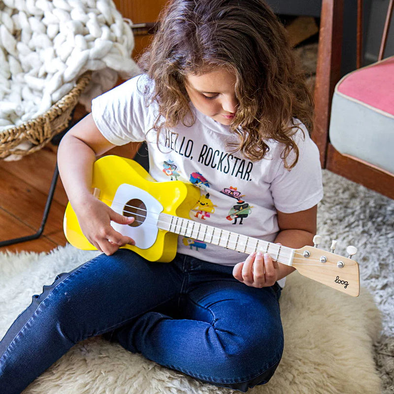 Loog Mini Acoustic 3-String Guitar - Yellow (Ages 6+)