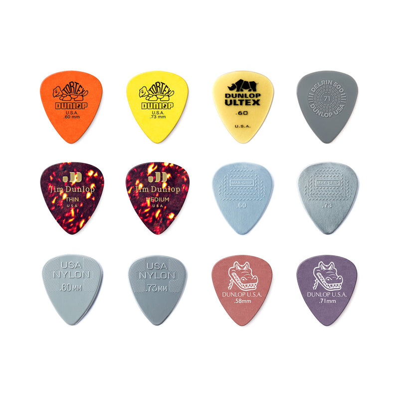 Dunlop Light/Med Pick Variety Pack - 12 Picks
