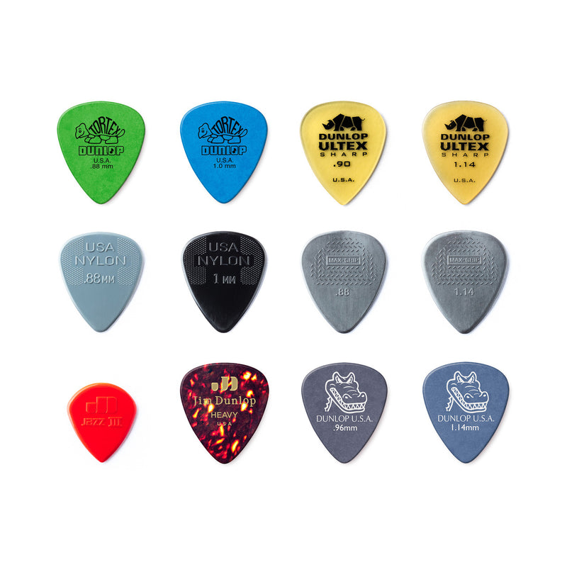 Dunlop Med/Heavy Pick Variety Pack - 12 Picks