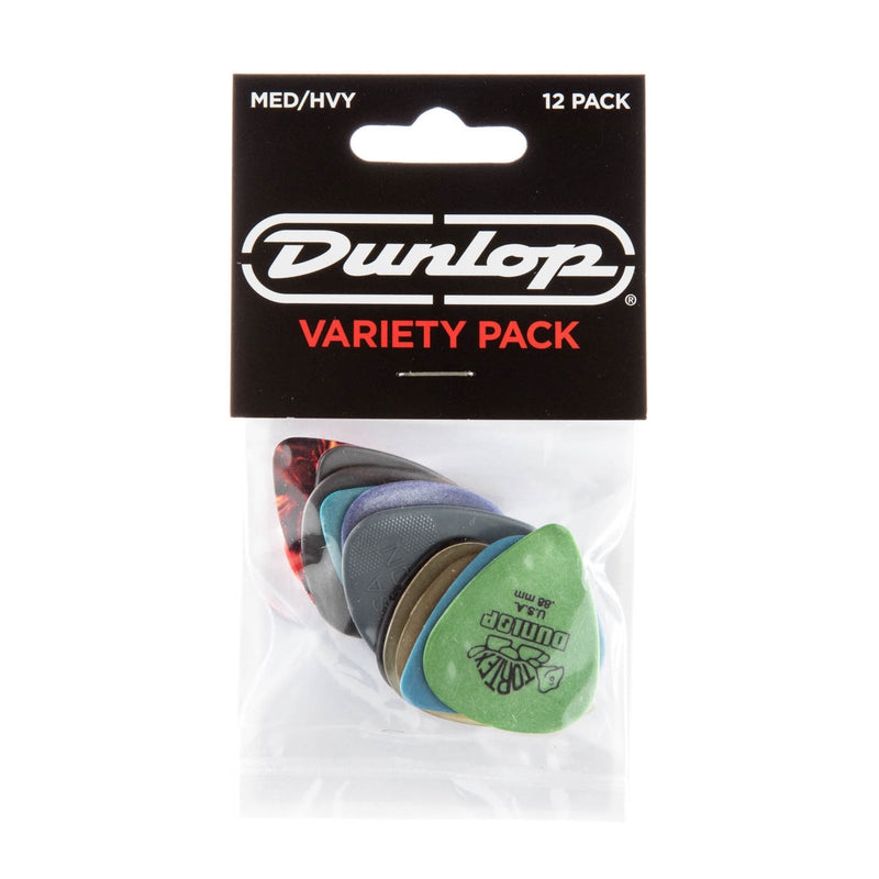 Dunlop Med/Heavy Pick Variety Pack - 12 Picks