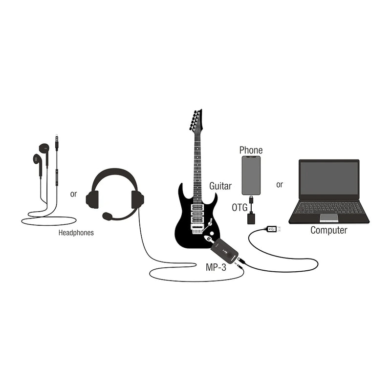 NU-X Mighty Plug Pro BT Guitar & Bass Amp Modeling Headphone Amplifier