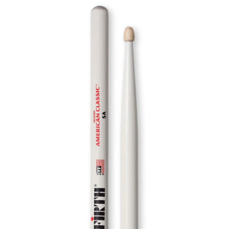 Vic Firth American Classic Drum Sticks Wood Tip 5A w/White Finish