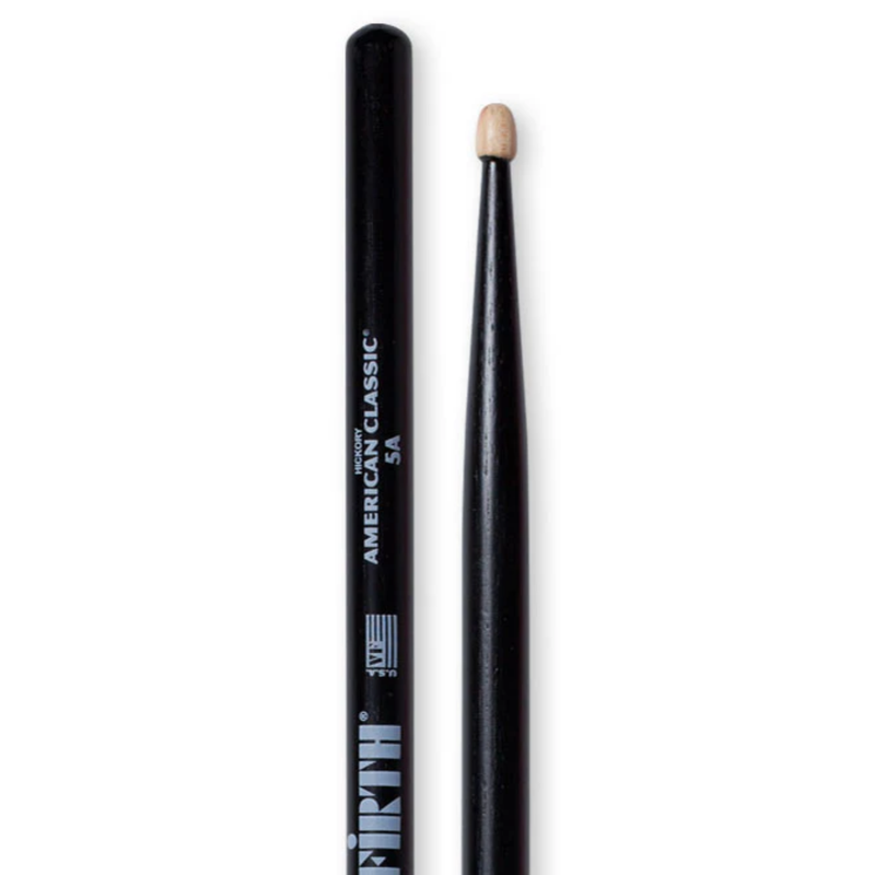Vic Firth American Classic Drum Sticks 5A Wood Tip w/Black Finish
