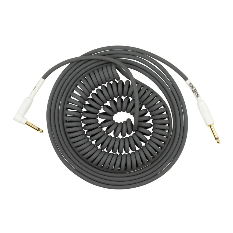 Pig Hog Grey Half-Coil Instrument Cable – 30ft / 9.1m