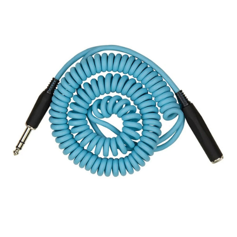Hex Series Coiled Headphone Extension Cable – 1/4" - Blue