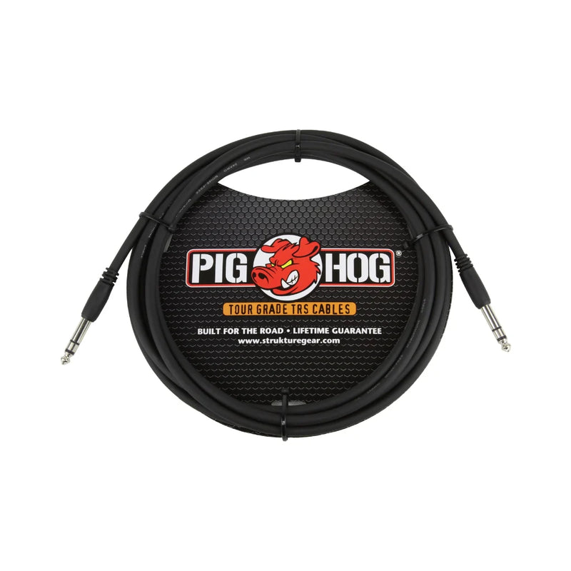 Pig Hog 1/4" TRS Cable – 10ft / 3m