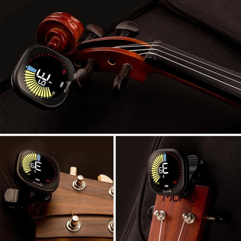 Cherub Clip On Tuner with Bright Display - Rechargeable (All Instruments)