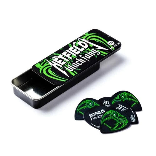1.14MM Hetfield Black Fang Pick Tin With 6 Picks