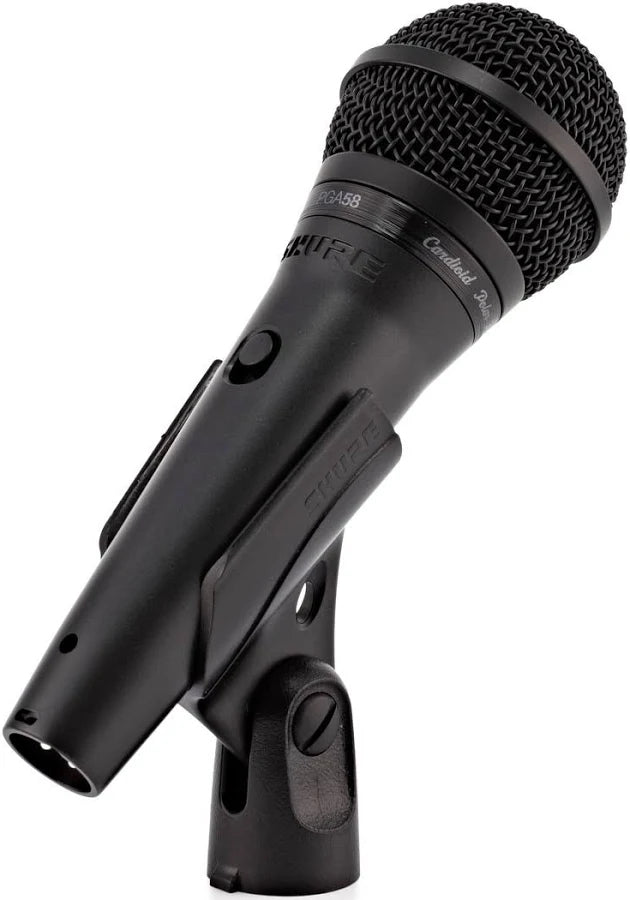 Shure PGA58-QTR Dynamic Vocal Microphone with 15ft / 4.5m Cable & Mic Clip